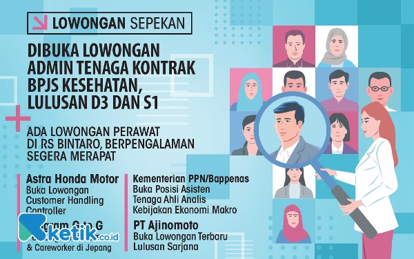 Thumbnail 6 Lowongan Kerja Sepekan: Ada Kesempatan Gabung BPJS Kesehatan dan Kementerian PPN/Bappenas