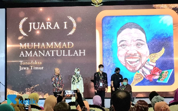 Thumbnail Muhammad Amanatullah, Tunadaksa Asal Jatim Juara 1 Karya Tanpa Batas se-Indonesia