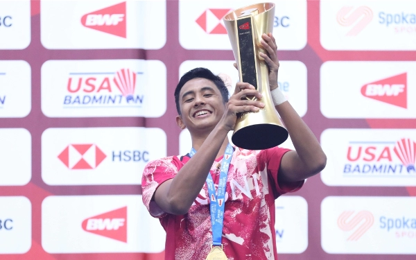 Thumbnail Alwi Farhan Menangi Kejuaraan Dunia Junior Tunggal Putra, Sedikit Obati Kegagalan Asian Games