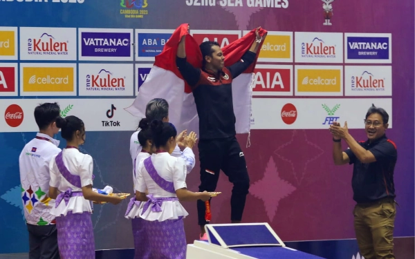 Thumbnail Siman dan Masniari Buka Kran Emas Renang SEA Games 2023