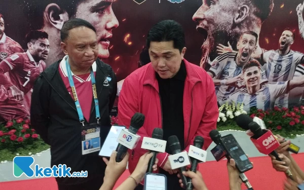 Thumbnail Hormati UU Pers, Erick Thohir Adukan Podcast Tempo ke Dewan Pers