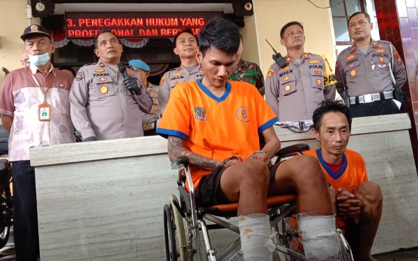 Thumbnail Polsek Tegalsari Tembak Kaki  Residivis Curanmor 