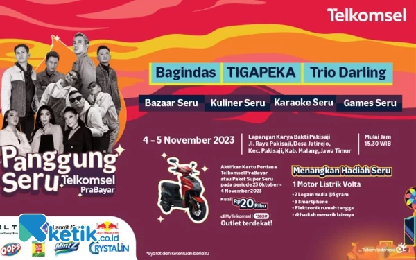 Thumbnail Telkomsel Hadirkan Panggung Seru dan Beragam Promo di Lapangan Pakisaji Malang