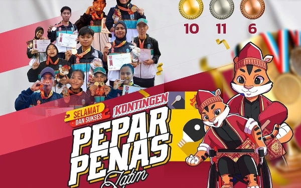 Thumbnail Jatim Gagal Raih Juara Umum di Peparpenas X, Kadispora : Jadi Bahan Evaluasi Mendalam