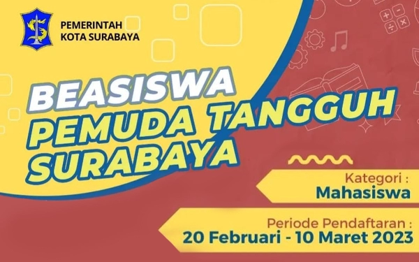 Ayo Rek! Pendaftaran Beasiswa Pemuda Tangguh Surabaya Dibuka