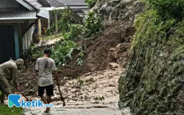 Thumbnail Longsor Rusak Jalan dan Rumah Warga, Ini Himbauan BPBD Pacitan