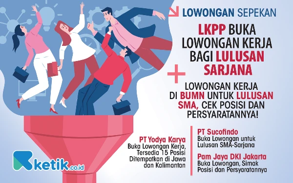 Thumbnail 5 Lowongan Kerja Sepekan: Kesempatan Gabung LKPP hingga Pam Jaya