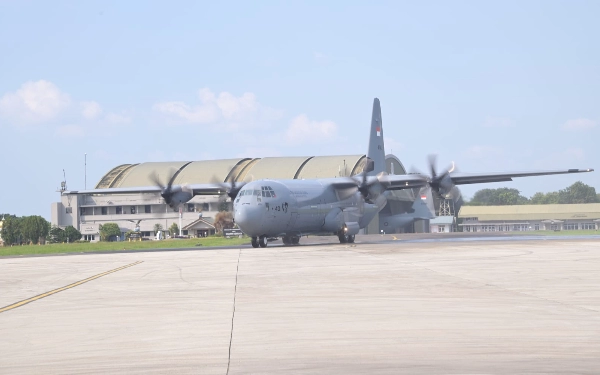 Thumbnail Berita - Pesawat Baru C-130J Super Hercules Milik TNI AU Tiba di Tanah Air