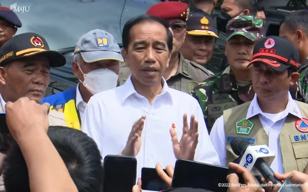 Presiden Jokowi Fokuskan Evakuasi 39 Korban Hilang Akibat Gempa Cianjur 