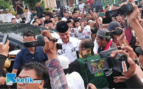 Ganjar Pranowo Sowan ke Penggagas Hari Santri Nasional di Kabupaten Malang