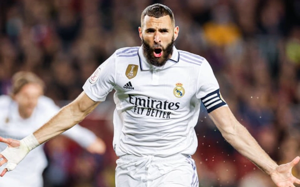 Thumbnail Madrid Bantai Barca di Camp Nou, Benzema Borong Tiga Gol