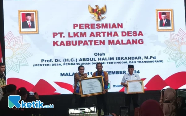 Dukung Pendirian LKM, Menteri Desa PDTT Beri Penghargaan kepada Bupati Malang