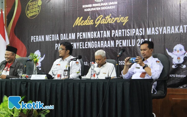 KPU Sidoarjo Libatkan Media Massa Sukseskan Pemilu 2024, Targetkan Partisipasi Pemilih Minimal 82 Persen