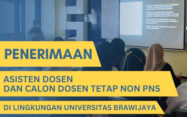 Thumbnail Berita - UB Buka Lowongan Dosen dan Asisten Dosen, Simak Persyaratannya!