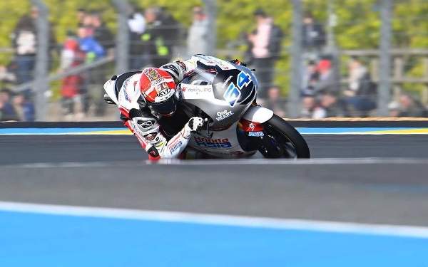 Thumbnail Impresif di Hari Pertama Moto3 Prancis, Mario Aji Berpeluang Besar Langsung Q2