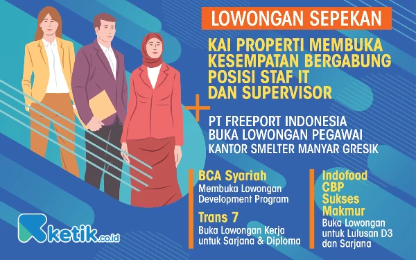 Thumbnail Lowongan Kerja Sepekan: BCA Syariah hingga PT. Freeport Indonesia Buka Kesempatan